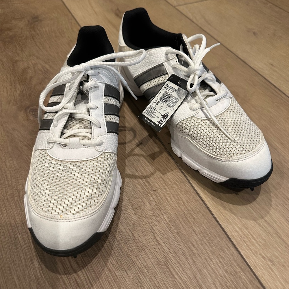 Adidas White and Grey Golf Shoes NWT